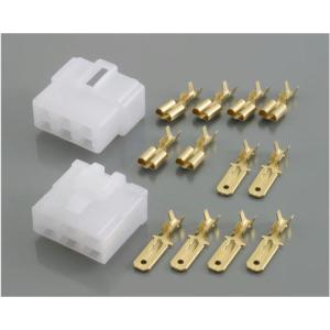 キタコ KITACO コネクターSET 250型/6極（オス/メス） 1SET｜neteceterashop