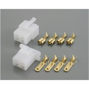 キタコ KITACO コネクターSET 250型逆ロック/4極（オス/メス） 1SET｜neteceterashop