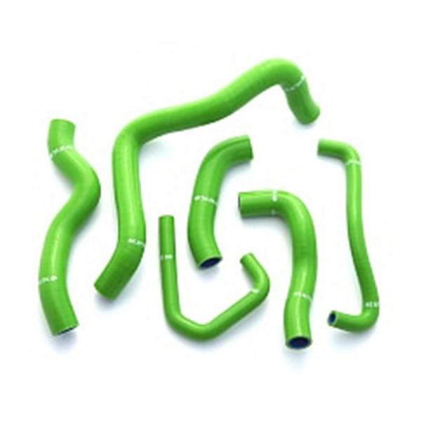 ネックスパフォーマンス NEX シリコンラジエターホースKIT グリーン KAWASAKI ZX-6...