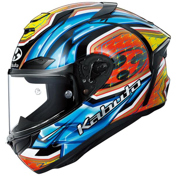 オージーケーカブト OGK KABUTO F-17 GLANZ グランツ ブルーイエロー XLサイズ