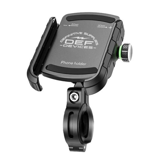 ライズ RIDEZ DEF スマートフォンホルダー 衝撃吸収 アルミ BLACK DEF-BM8