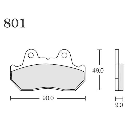 アールケイ・ジャパン RK ブレーキパッド 801 FINE ALLOY 55