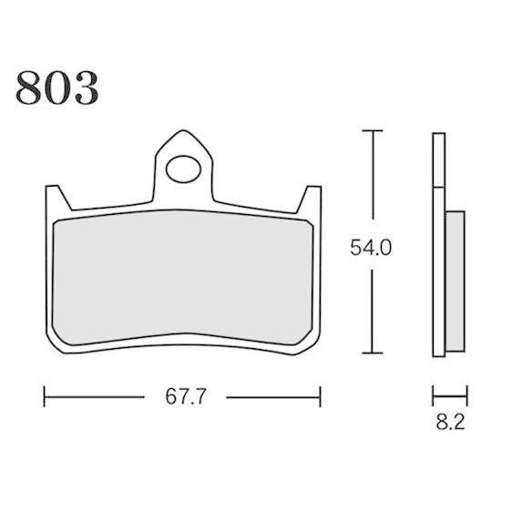 アールケー・ジャパン RK ブレーキパッド 803 FINE ALLOY 55