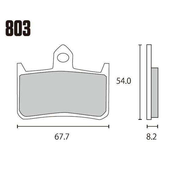 RK JAPAN ブレーキパッド 803MAX MEGA ALLOY X シンタードパッド