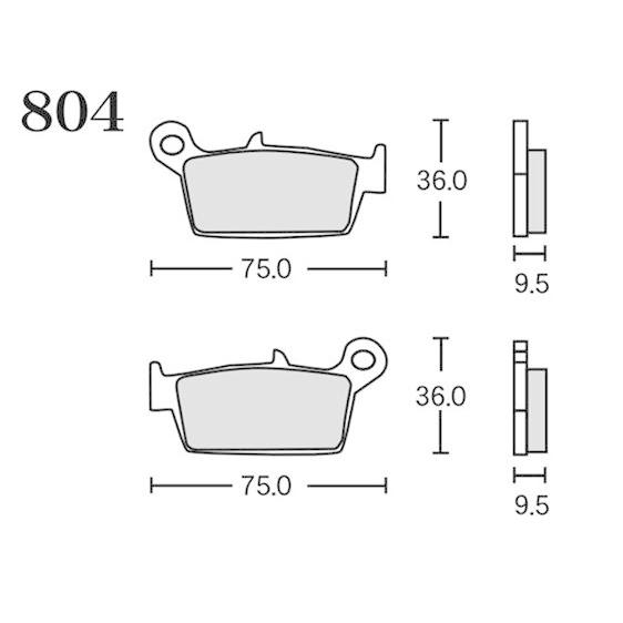 アールケー・ジャパン RK ブレーキパッド 804 FINE ALLOY 55