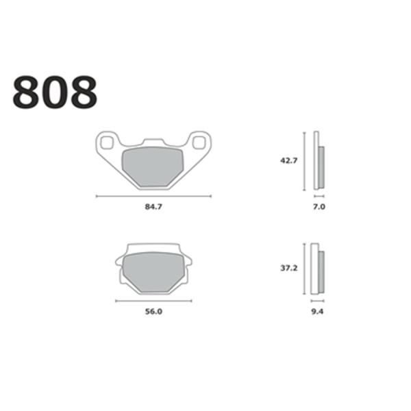 RK JAPAN ブレーキパッド 808MAX MEGA ALLOY X シンタードパッド
