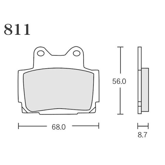 アールケー・ジャパン RK ブレーキパッド 811 FINE ALLOY 55