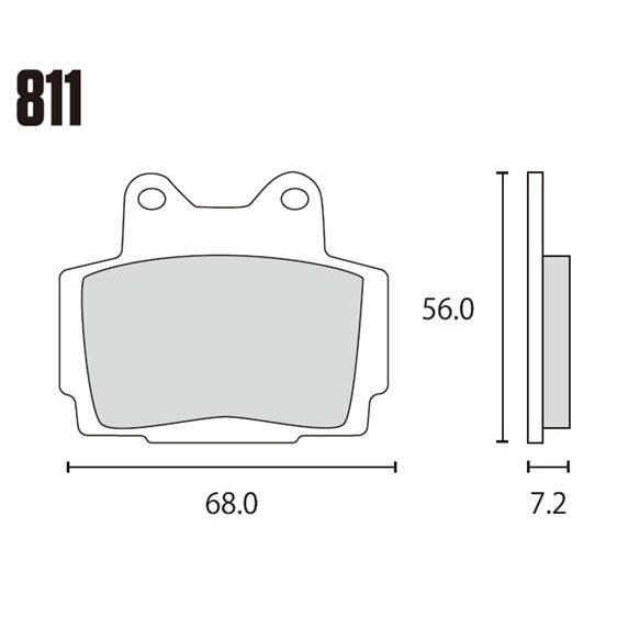 RK JAPAN ブレーキパッド 811MAX MEGA ALLOY X シンタードパッド