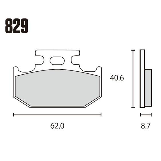 RK JAPAN ブレーキパッド 829MAX MEGA ALLOY X シンタードパッド