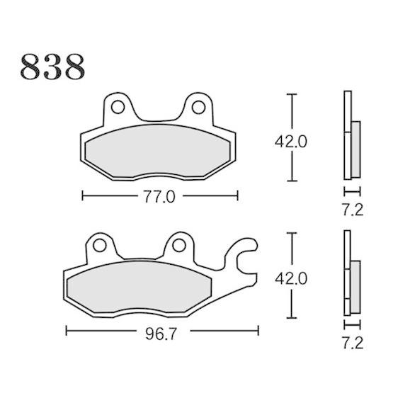 アールケー・ジャパン RK ブレーキパッド 838 FINE ALLOY 55