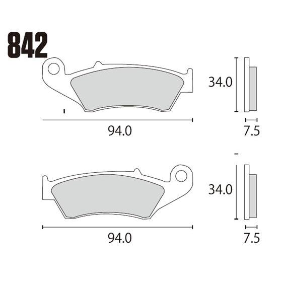 RK JAPAN ブレーキパッド 842MAX MEGA ALLOY X シンタードパッド