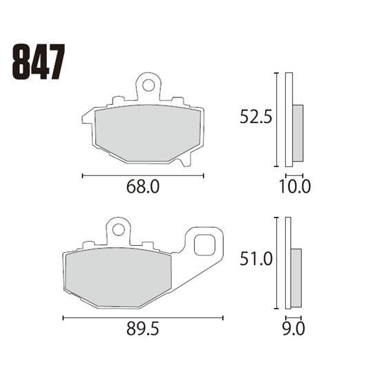 RK JAPAN ブレーキパッド 847MAX MEGA ALLOY X シンタードパッド