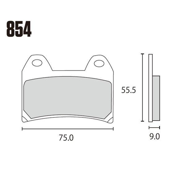 RK JAPAN ブレーキパッド 854MAX MEGA ALLOY X シンタードパッド