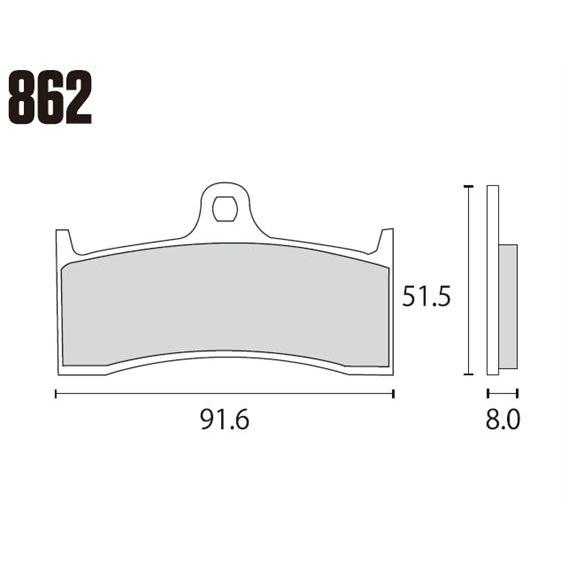 RK JAPAN ブレーキパッド 862MAX MEGA ALLOY X シンタードパッド