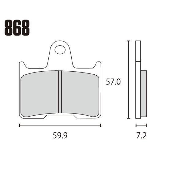 RK JAPAN ブレーキパッド 868MAX MEGA ALLOY X シンタードパッド