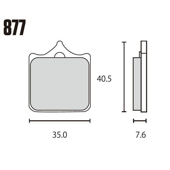 RK JAPAN ブレーキパッド 877MAX MEGA ALLOY X シンタードパッド