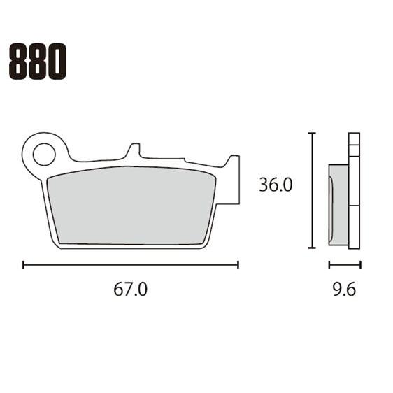 RK JAPAN ブレーキパッド 880MAX MEGA ALLOY X シンタードパッド