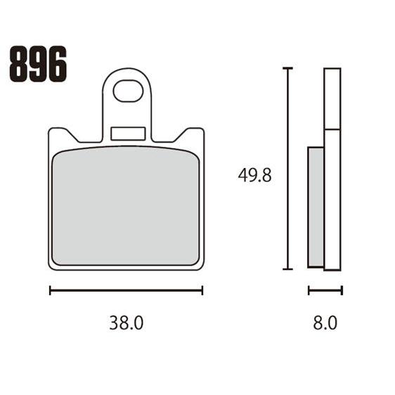 RK JAPAN ブレーキパッド 896MAX MEGA ALLOY X シンタードパッド