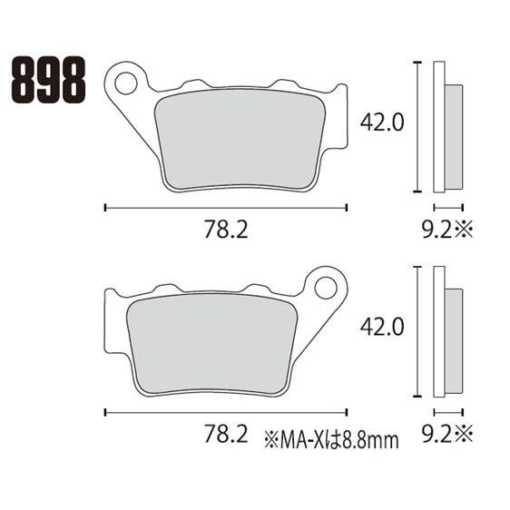 RK JAPAN ブレーキパッド 898MAX MEGA ALLOY X シンタードパッド