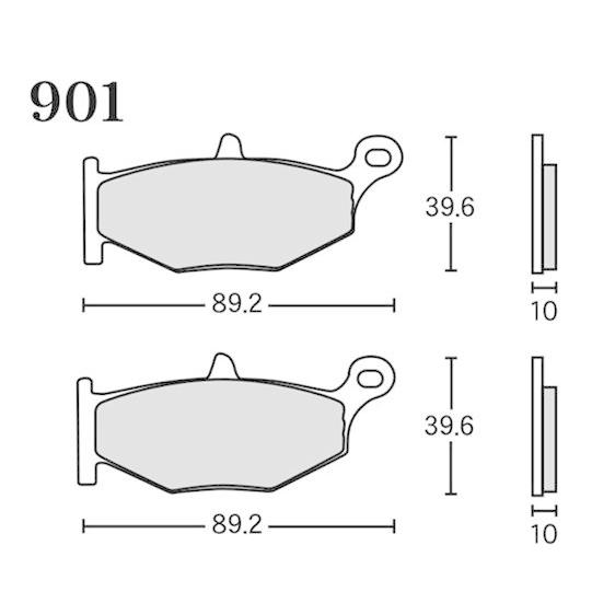 アールケー・ジャパン RK ブレーキパッド 901 FINE ALLOY 55
