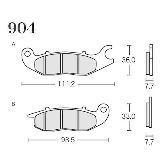 アールケー・ジャパン RK ブレーキパッド 904 FINE ALLOY 55
