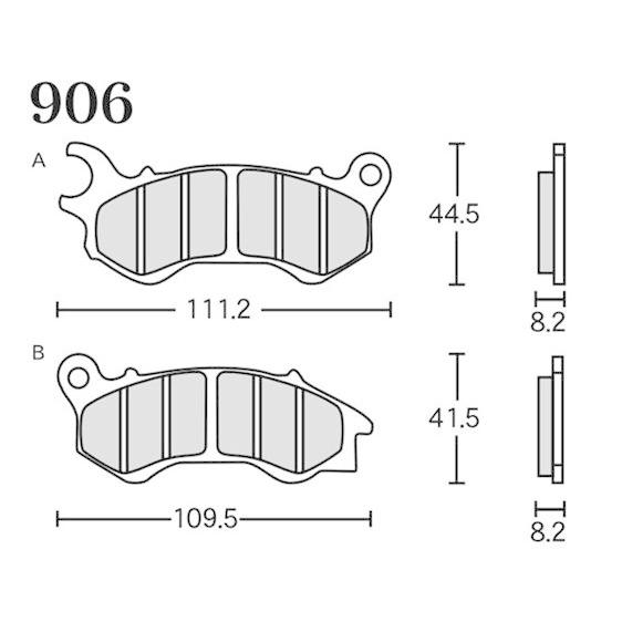 アールケー・ジャパン RK ブレーキパッド 906 FINE ALLOY 55