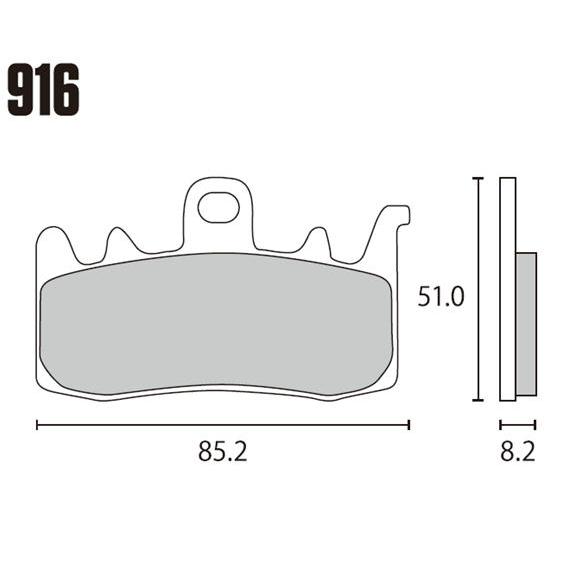 RK JAPAN ブレーキパッド 916MAX MEGA ALLOY X シンタードパッド
