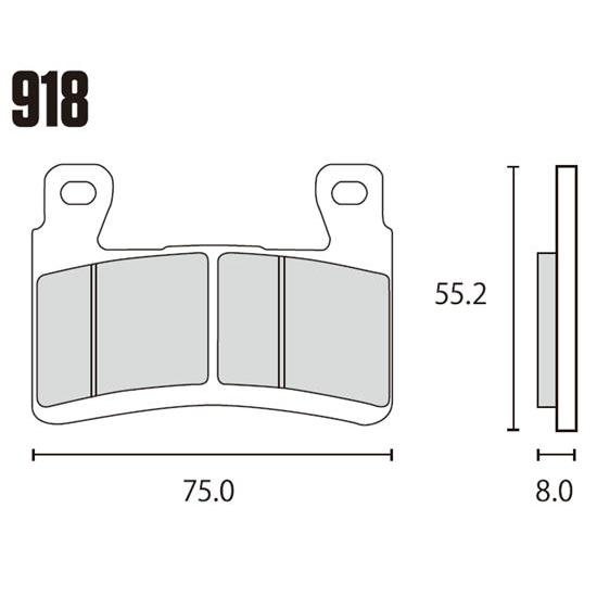 RK JAPAN ブレーキパッド 918MAX MEGA ALLOY X シンタードパッド