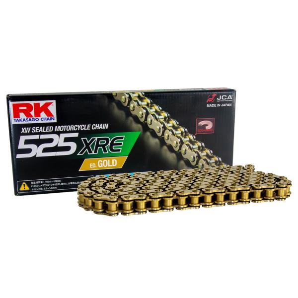 アールケー・ジャパン RK JAPAN ドライブチェーン 525XRE ED.GOLD 120L