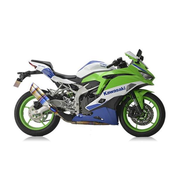 アールズギア r's gear GPスペック スリップオン チタンドラッグブルー NINJA ZX-...