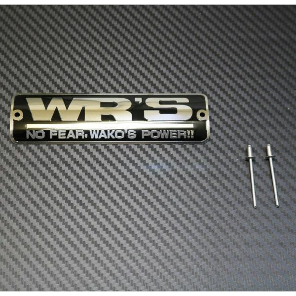 ダブルアールズ WR'S サイレンサーエンブレム 黒色