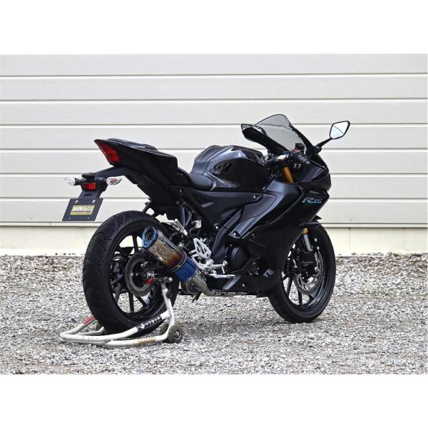 ダブルアールズ WR&apos;S SS-OVAL 焼き色チタンタイプ フルエキゾースト YZF-R125・M...