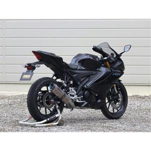 ダブルアールズ WR'S SS-OVAL ソリッドチタンタイプ フルエキゾースト YZF-R125・MT-125 【8BJ-RE45J】/YZF-R15 【8BK-RG86J】｜neteceterashop