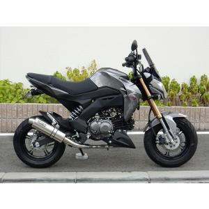 Z125 PRO（プロ） ショートオーバル チタンマフラー ソリッドタイプ