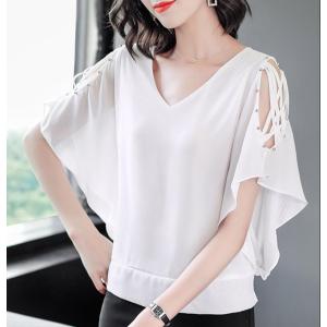 レディース半袖社交ダンス 練習着 トップス 社交