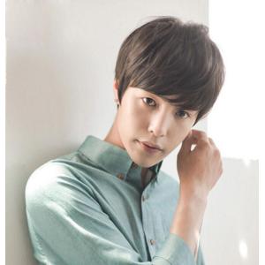 男性用かつら　100%人毛ウィッグ　メンズウィッグ