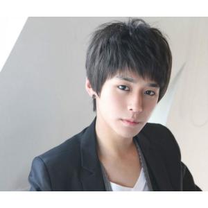 男性用かつら　100%人毛ウィッグ　メンズウィッグ