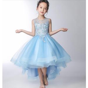 高品質ドレス 子供ドレス ピアノ発表会　ミニドレス　ロングドレス 女の子 二次会 花嫁 ジュニア 結婚式 キッズ 子供服 フォーマル 七五三90-160CM