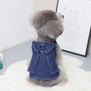 犬服 小型犬 犬用デニム服 マジックテープ着脱...の詳細画像3