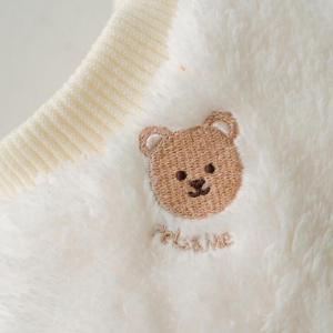 冬 かわいい フリース くまちゃん トップス ...の詳細画像4