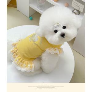 犬服 ワンピース フリル レース チューリップ...の詳細画像1