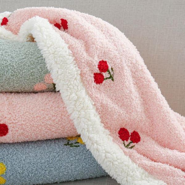 【M・Lサイズ】超可愛い! 犬用品 オールシーズン 秋冬 中型犬 小型犬 さくらんぼ ブランケット ...