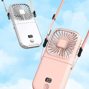 ハンディファン 携帯扇風機 4段階風量 大容量...の詳細画像1