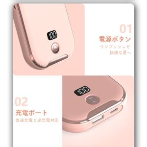 ハンディファン 携帯扇風機 4段階風量 大容量...の詳細画像4