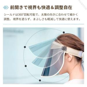 サンバイザー UVカット レディース 日よけ ...の詳細画像4