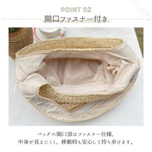 トートバッグ レディース 編み込み ワンショル...の詳細画像4