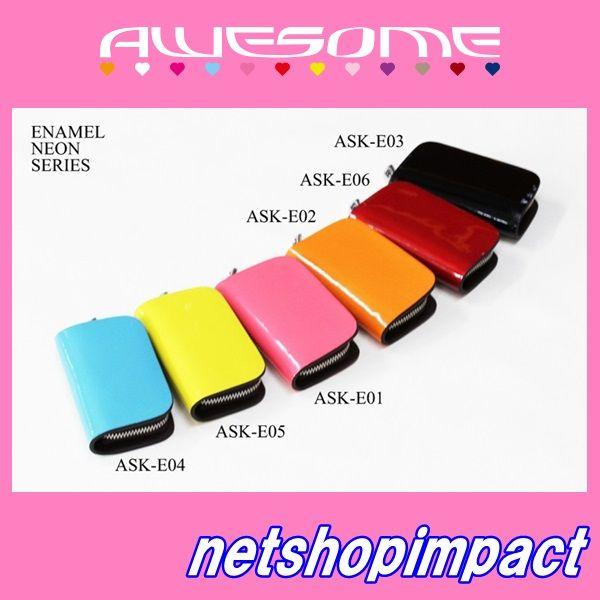 ■6色選択■　オーサムジャパン　キーケース　エナメルシリーズ　（約）縦98mm×横55mm×マチ27...