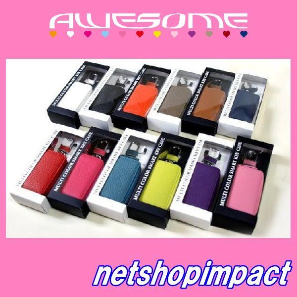 ■12色選択■　オーサムジャパン キーケース　スタンダード　（約）縦84mm×横53mm×マチ24m...