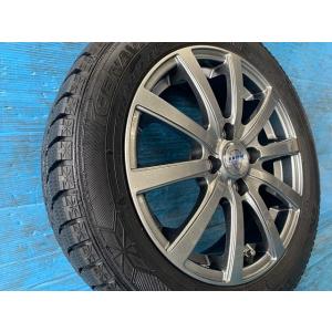 中古 15インチ スタッドレスタイヤ&amp;ホイール 4本セット MONZA ZACK JP-110 グッ...