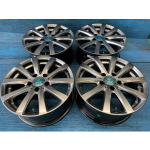 中古 16インチ ホイール 4本セット クリムソン チームスパルコBALLARE メタルグレイ 江戸...
